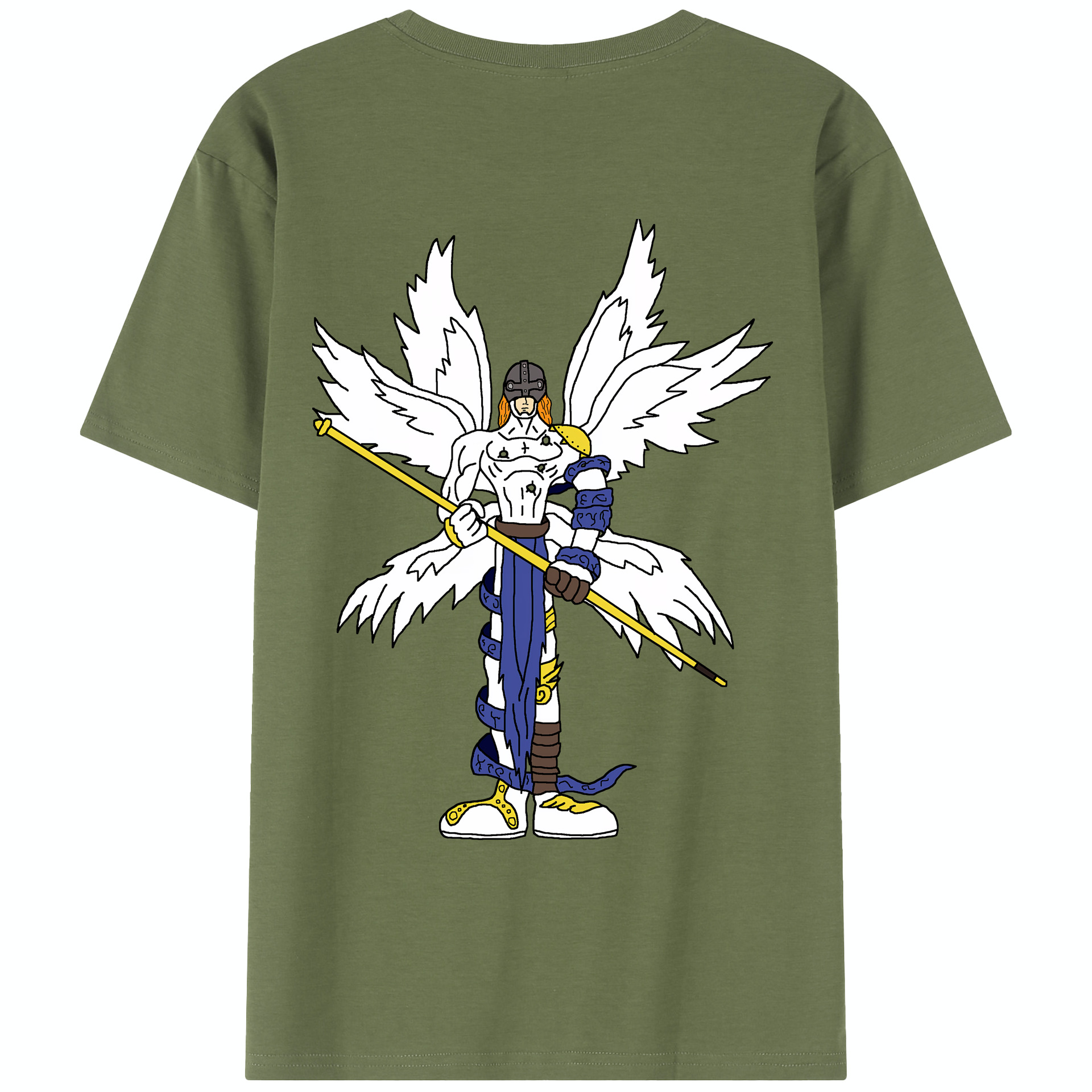 （画像用） Digimon デジタルモンスター/デジモン 綿100％半袖Tシャツ（背面プリント）